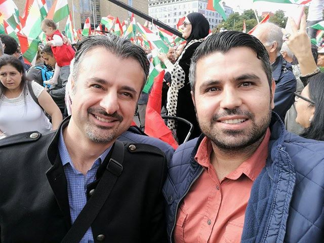 به‌ وێنه‌.. پشتيوانى كوردانى سويد له‌ ريفراندۆمى سه‌ربه‌خۆيى كوردستان ببينه‌